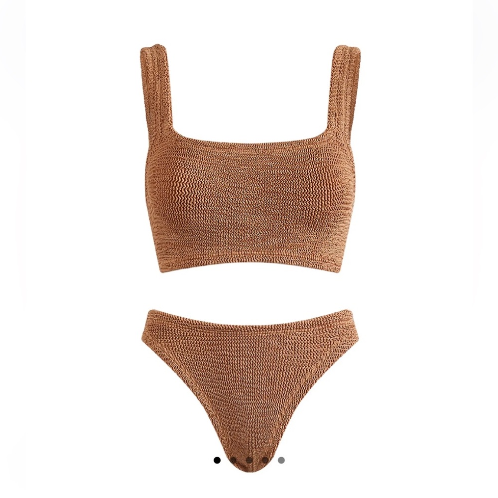 BNWT Hunza G Xandra in Metallic Cocoa